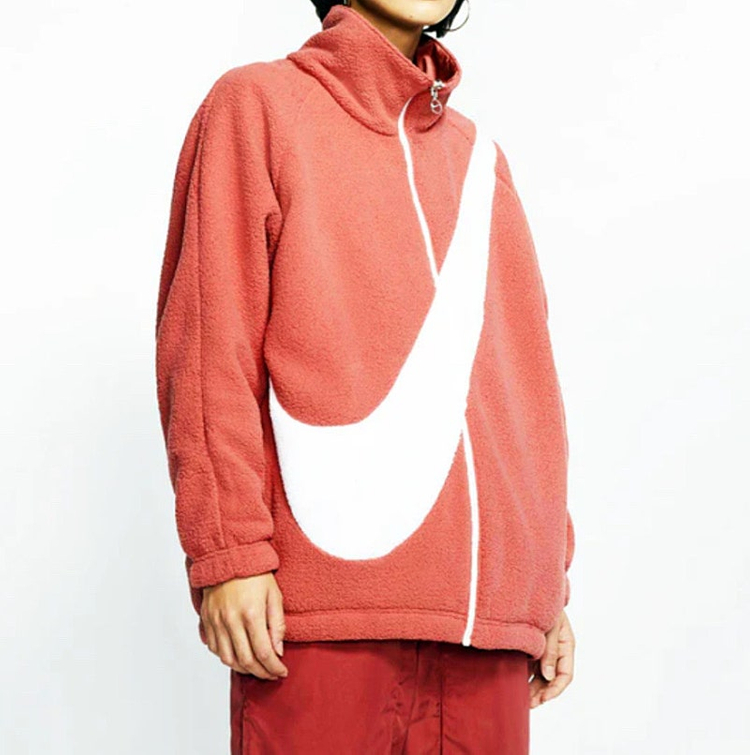 M) 나이키 리버시블 쉐르파 자켓 점퍼 양털자켓--1