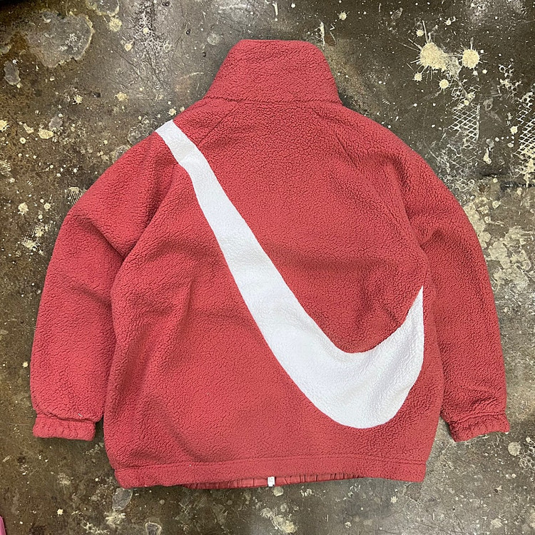 M) 나이키 리버시블 쉐르파 자켓 점퍼 양털자켓--4