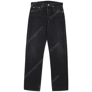 [31.5] 1996 USA Levis 501-0660 Black Denim Pants (32X32) 리바이스 빈티지 블랙 데님 팬츠 90년대 미국생산 미제 흑청