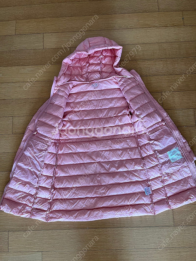 무료배송)여아 140사이즈 롱 경량구스패딩+덤 경량패딩--2