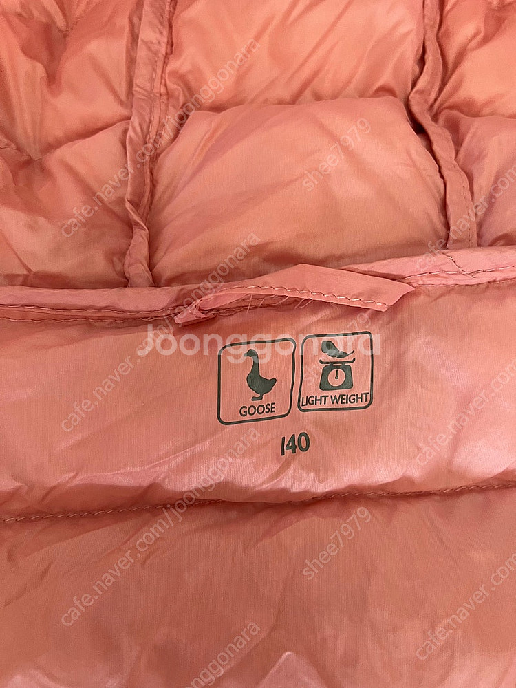 무료배송)여아 140사이즈 롱 경량구스패딩+덤 경량패딩--4