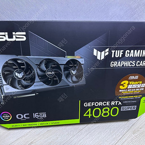 아수스 ASUS TUF RTX 4080 SUPER OC 터프 팝니다