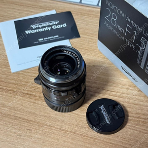 보이그랜더 녹턴 빈티지 라인 28mm F1.5 Type II 블랙 페인트