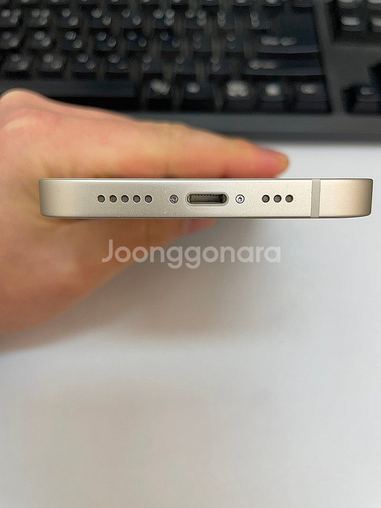 아이폰14 화이트 128GB 배터리88% 상태좋은 중고...--5