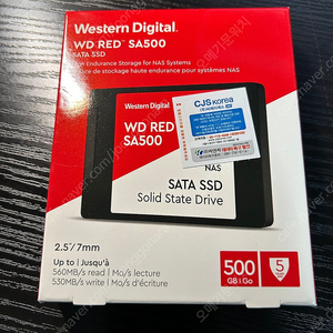 Western Digital WD RED SA500 SSD (500GB) 미개봉 신품