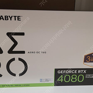 GIGABYTE 지포스 RTX 4080 SUPER AERO OC D6X 16GB 긱바 에어로