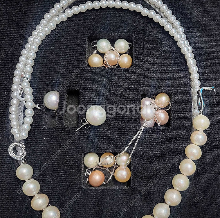 드펄 11mm 리얼담수진주목걸이--3