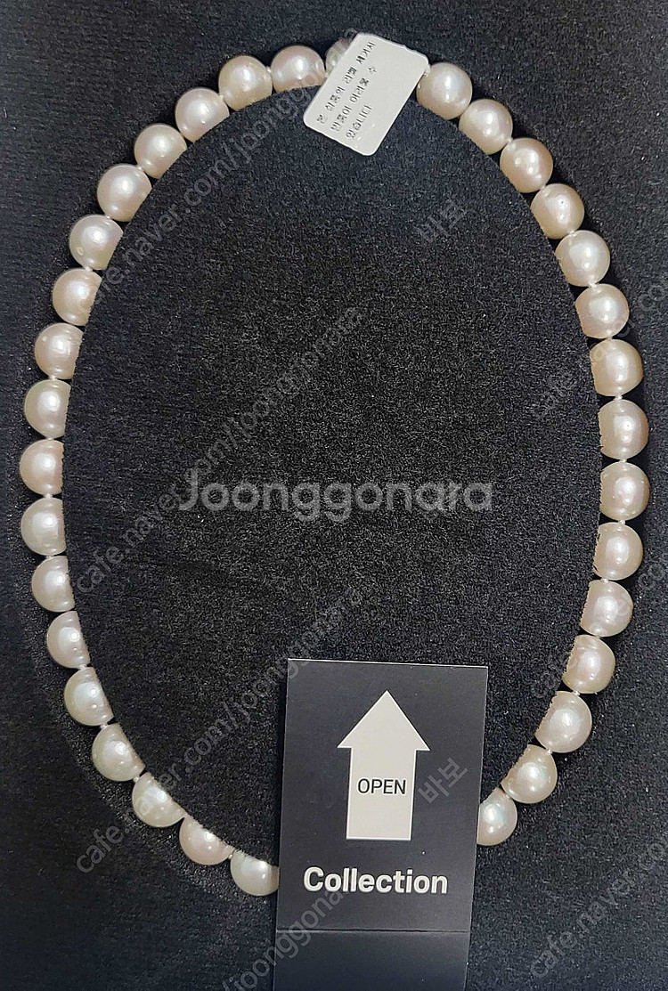 드펄 11mm 리얼담수진주목걸이--6