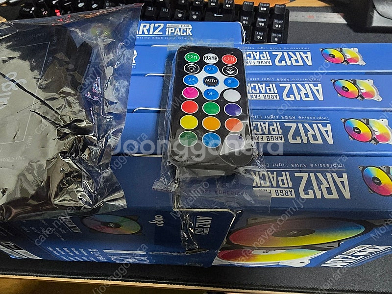 컴퓨터 시스템 쿨러 9개 컨트롤러 1개 리모컨 새제품--0