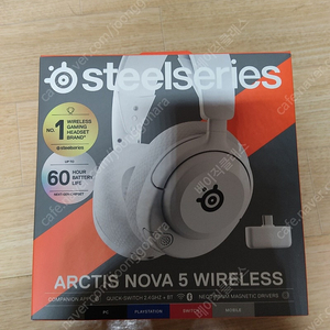 게이밍헤드셋 스틸시리즈 노바5 화이트 (Arctis Nova 5 Wireless) 팝니다