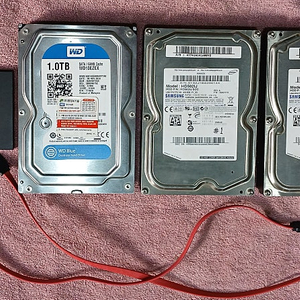 하드디스크 HDD 1TB 1테라 500GB SSD 120GB