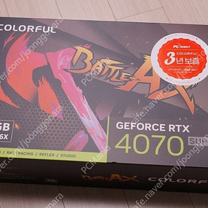 (미개봉) COLORFUL 지포스 RTX 4070 SUPER 토마호크 EX D6X 12GB