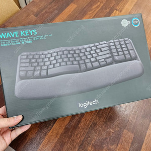 로지텍 코리아 WAVE KEYS 무선 블루투스 인체공학 키보드 웨이브키