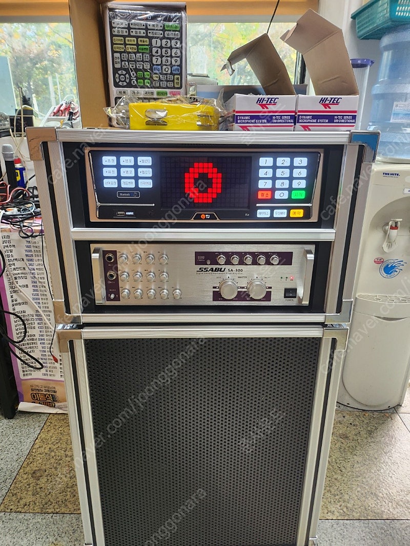 노래방기계) 태진 이동식 노래방기계 세트 판매합니다.