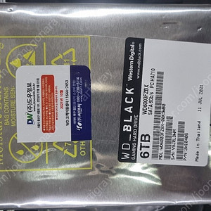 웨스턴디지털WD 블랙 6TB HDD(WD6003FZBX)