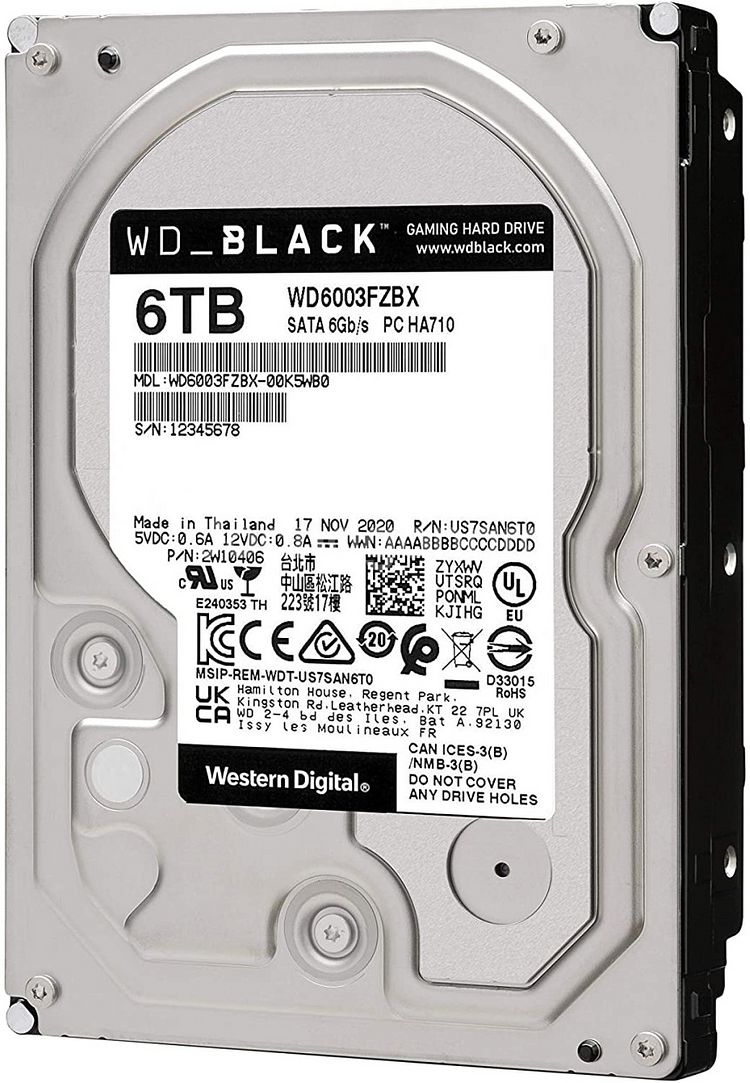 웨스턴디지털WD 블랙 6TB HDD(WD6003FZBX...--5