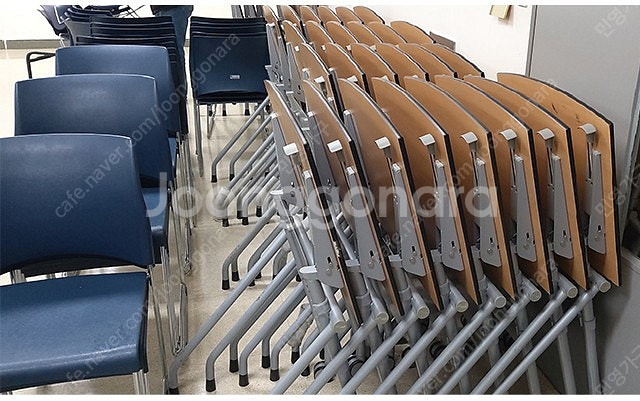 퍼시스 회의용 연수용 수강용 학원용 독서실 세미나실 1인용 테이블 책상 의자--5