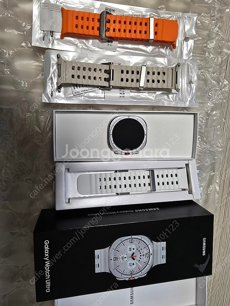 (거의새거)갤럭시워치 울트라(화이트)+스트랩2개+케이스--0