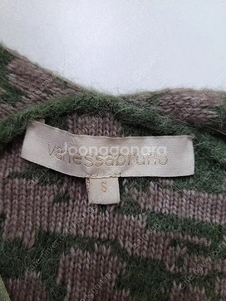 바네사브루노 20Fw 알파카 캐시미어 블랜디드 오픈 가디건 S 사이즈--6