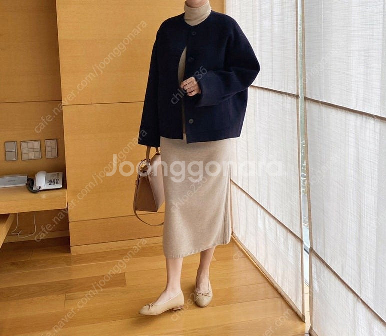 애프터글로우 랑방 핸드메이드 캐시미어 자켓 / 보웬 블...--1