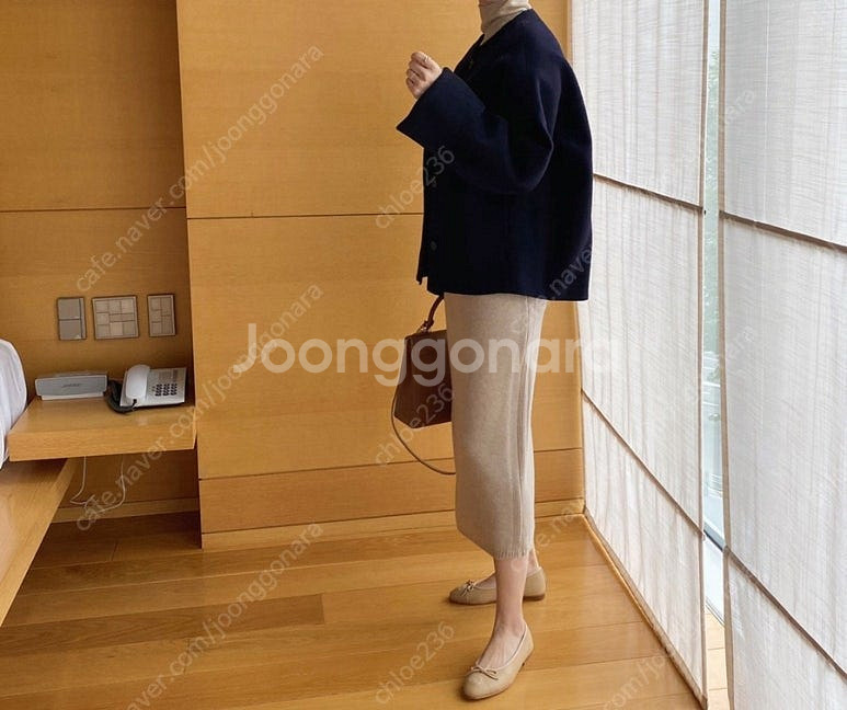 애프터글로우 랑방 핸드메이드 캐시미어 자켓 / 보웬 블...--2