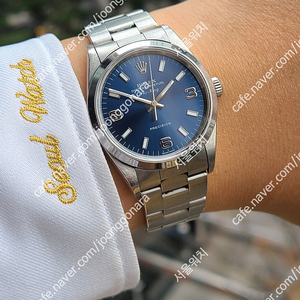 [정품] 롤렉스 오이스터 퍼페추얼 에어킹 청판 블루 369 다이얼 (Rolex Oyster Perpetual Air King Blue 369 Arabic Dial)