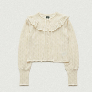 더바넷 피니 가디건 finni pointelle knit cardigan