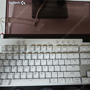 로지텍 PRO X TKL RAPID 래피드 트리거 키보드 화이트 팝니다.