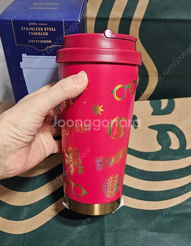 새상품S급)스타벅스 해리포터 그리핀도르 엘마 텀블러--4