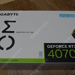 GIGABYTE 지포스 RTX 4070 Ti AERO OC V2 D6X 12G팝니다