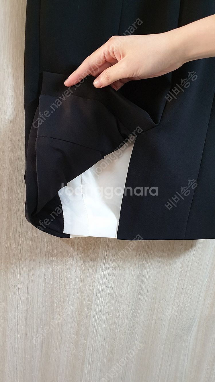 [새옷] S라인 배색 원피스 드레스 하객원피스 결혼식 ...--7