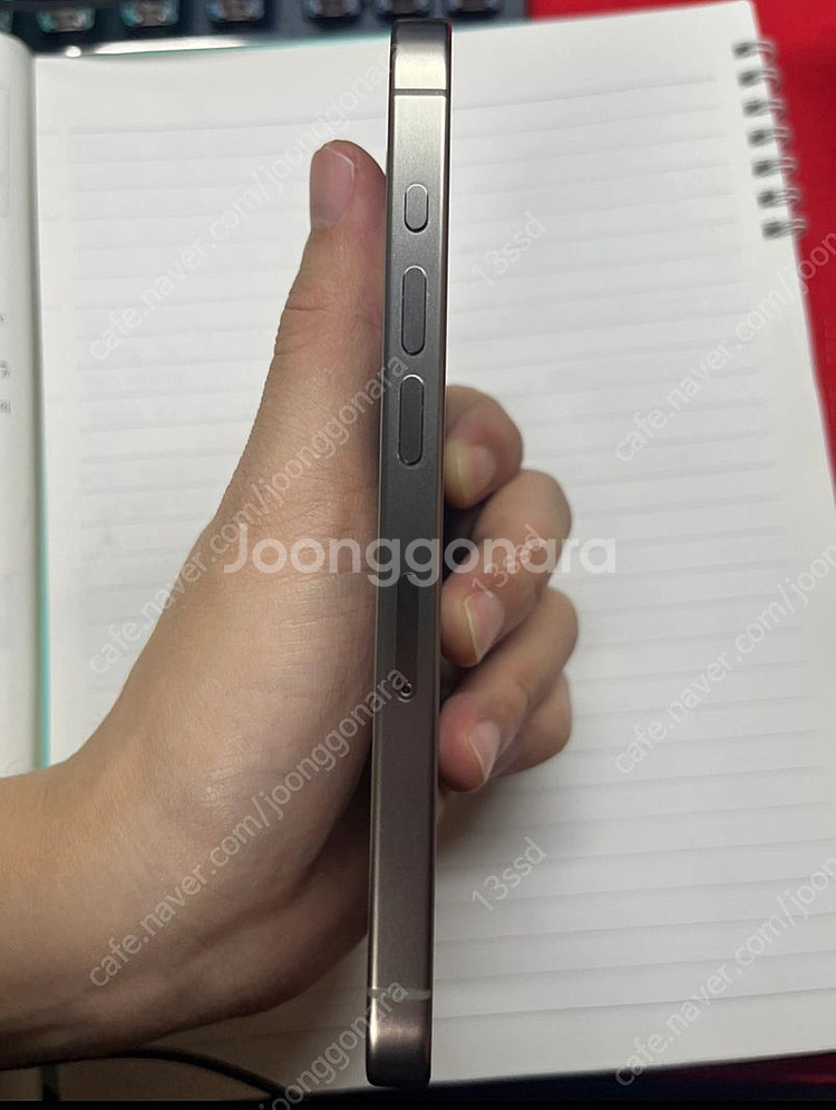 아이폰 15프로 네추럴티타늄 128기가--2