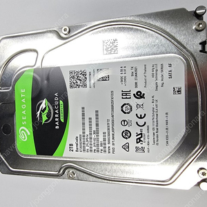 씨게이트 2TB HDD (2021년 생산품)