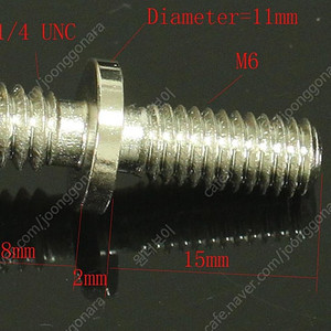 1/4인치-M6 카메라 액션캠 스크류 나사 볼트 삼각대 어댑터 악세사리