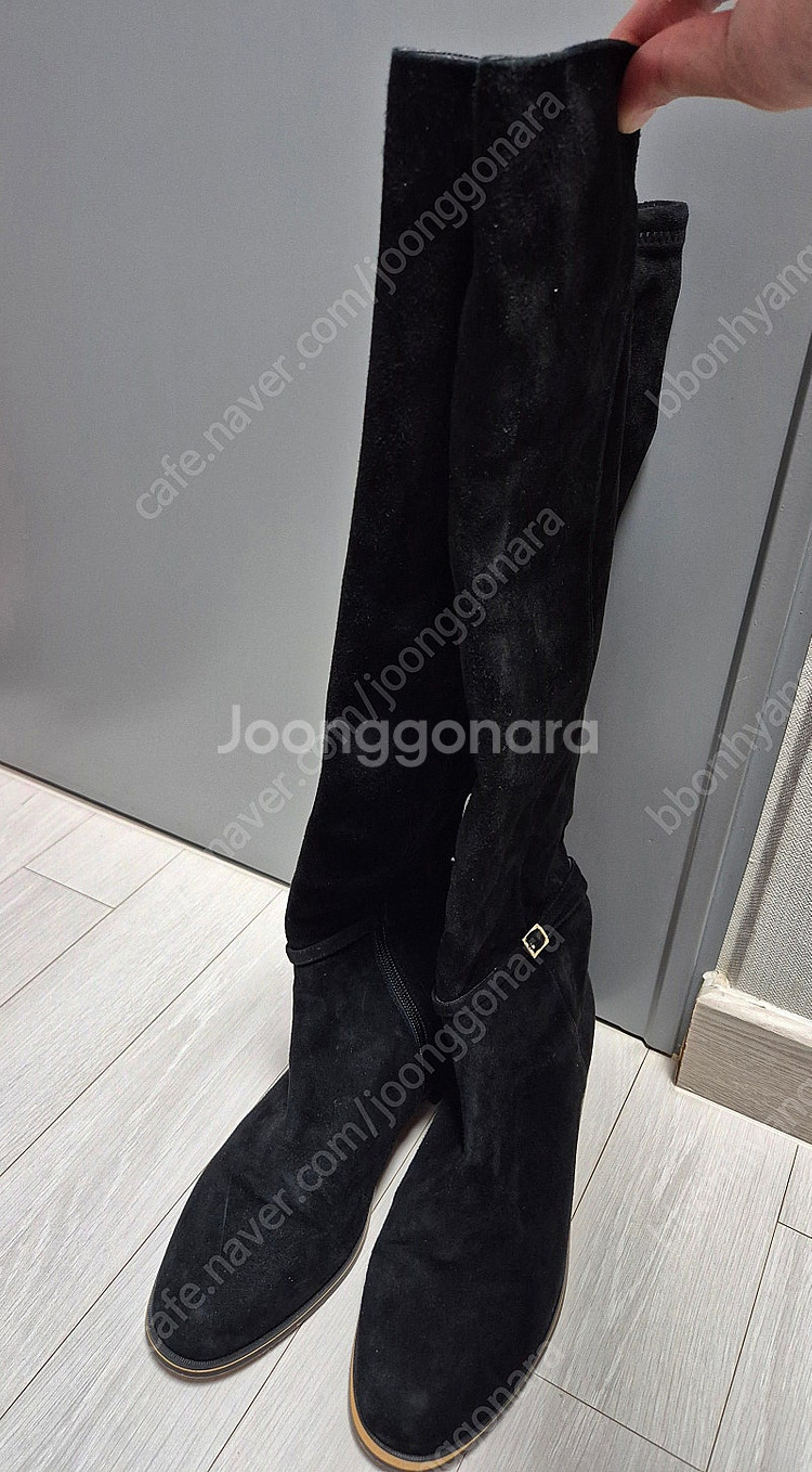 지니킴 스웨이드 롱부츠 255--6