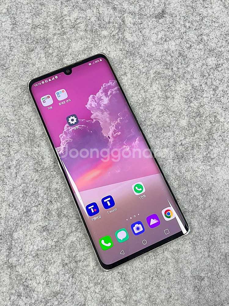 LG 벨벳 화이트 128G 외관 미파손 가성비 단말기 ...--3