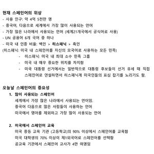 스페인어 문법 개요 자료