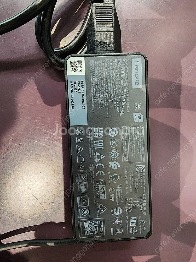 레노버 정품 c케이블 65W PD 초고속 충전기--0