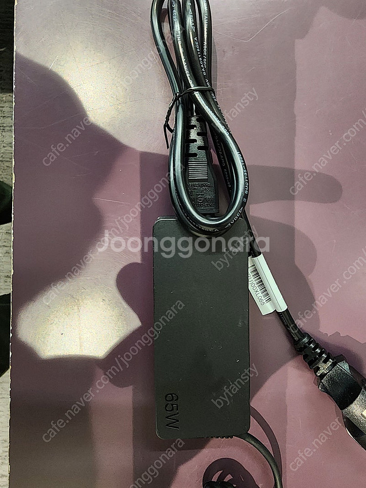 레노버 정품 c케이블 65W PD 초고속 충전기--1