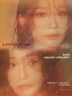 2025 DAVICHI CONCERT 〈A Stitch in Time〉다비치 1월18일(토) 2연석 판매해요