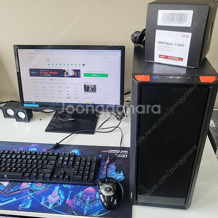추천PC 라이젠5600+RX6600 신품+중고조합 게이...--0