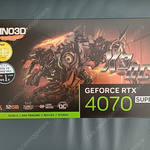 INNO3D 지포스 RTX 4070 SUPER 새제품 저렴하게 팝니다.