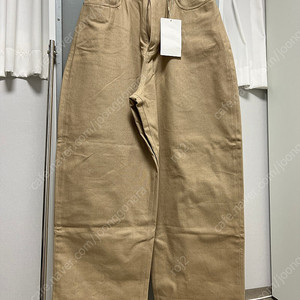 [S] STU 23FW Wide Cotton Pants Beige STU OFFICE