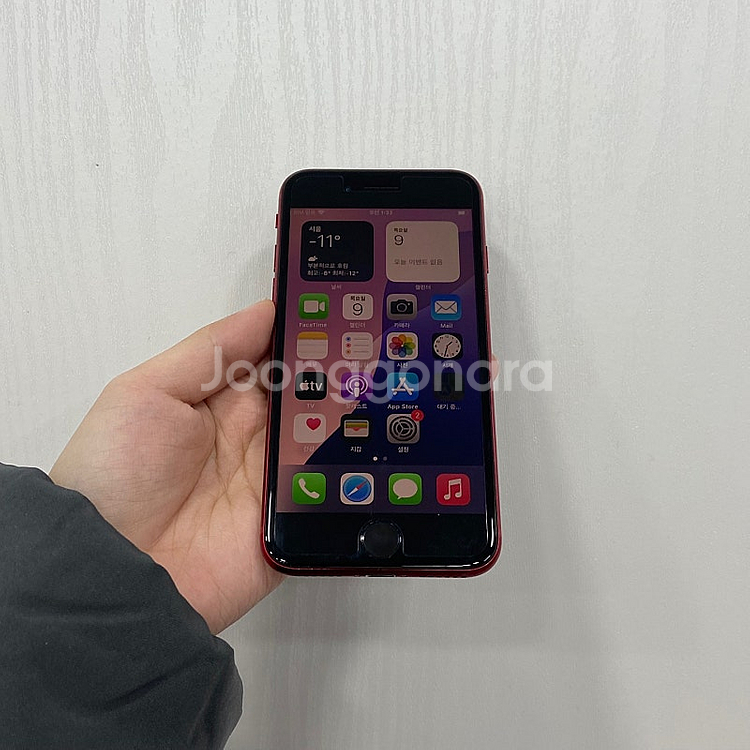 38230 아이폰SE3 레드 128GB 부산 중고폰 팝...--0