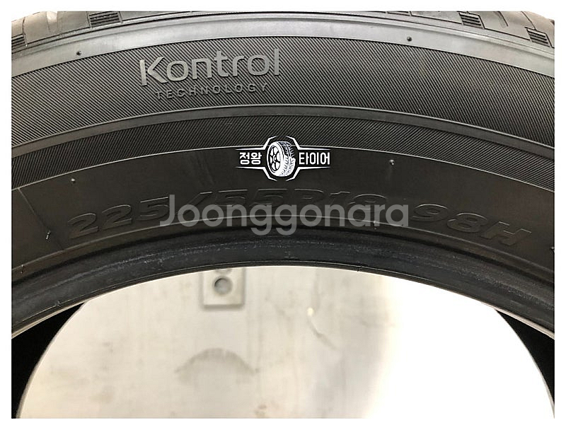 중고타이어 한국타이어 키너지GT 225/55R18 코란...--4