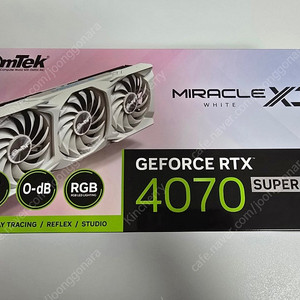 이엠텍 RTX 4070 SUPER 미라클 화이트 3팬