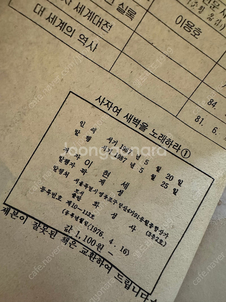 [고전희귀]사자여 새벽을 노래하라 이현세--5