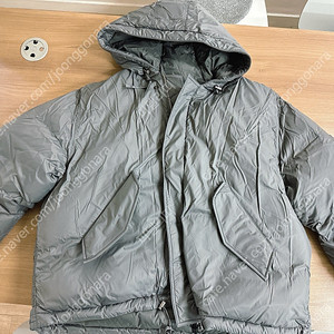 유스 youth M-51 puffer down jacket M사이즈 푸퍼다운자켓 그레이 새상품 급매 합니다.