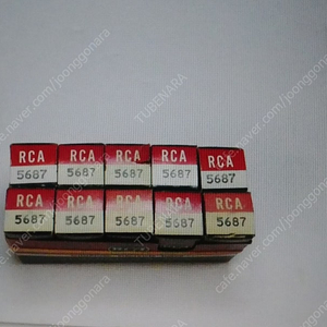 RCA 5687 ( 7119 E182CC ) NOS 미사용 박스신품 tube 진공관 초단관 쌍삼극관 USA