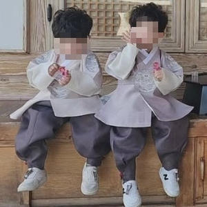 이쁜 쌍둥이 남아 왕세자 한복 4호 2개